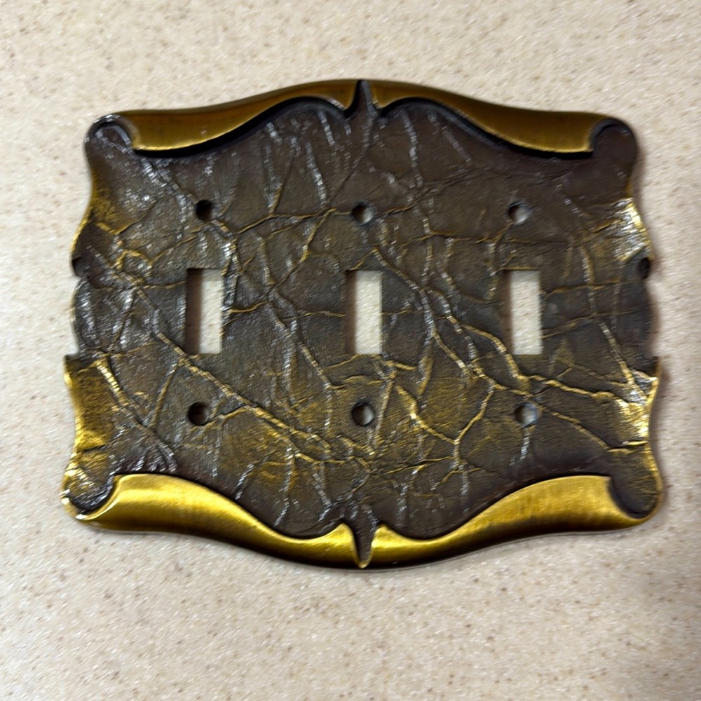 Amerock Carriage House Metal Switch Cover Antique Bronze Vintage